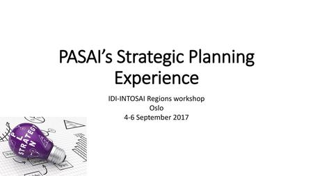 PASAI’s Strategic Planning Experience