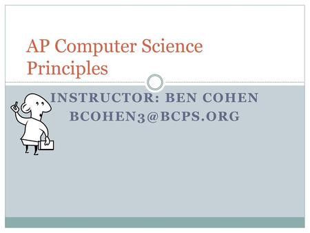 AP Computer Science Principles