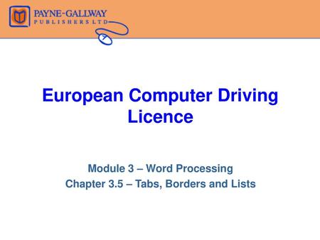 European Computer Driving Licence