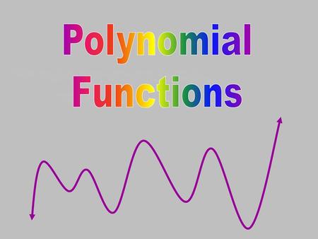 Polynomial Functions.