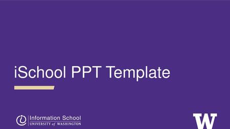 ISchool PPT Template.