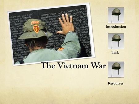 Introduction Task The Vietnam War Resources.