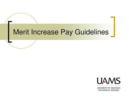 Merit Increase Pay Guidelines