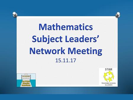 Mathematics Subject Leaders’ Network Meeting