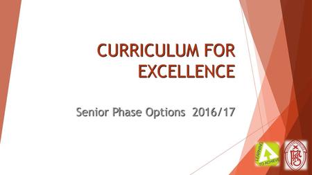 CURRICULUM FOR EXCELLENCE