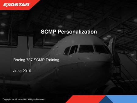 Boeing 787 SCMP Training June 2016