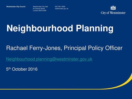 Neighbourhood Planning