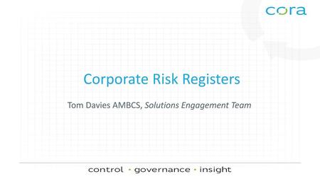 Corporate Risk Registers