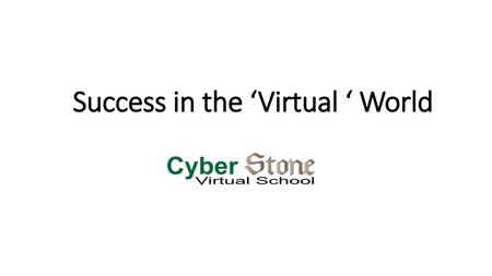 Success in the ‘Virtual ‘ World