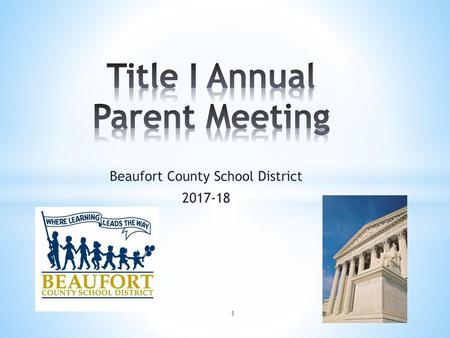 Title I Annual Parent Meeting