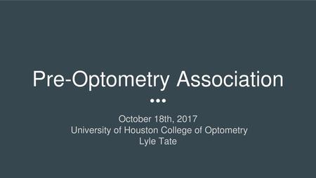 Pre-Optometry Association