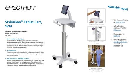 StyleView® Tablet Cart,