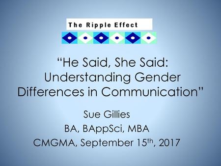 “He Said, She Said: Understanding Gender Differences in Communication”