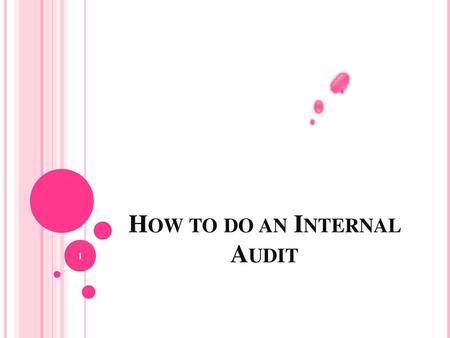 How to do an Internal Audit