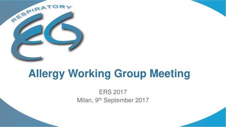 Allergy Working Group Meeting