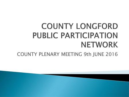 COUNTY LONGFORD PUBLIC PARTICIPATION NETWORK