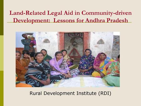 Rural Development Institute (RDI)