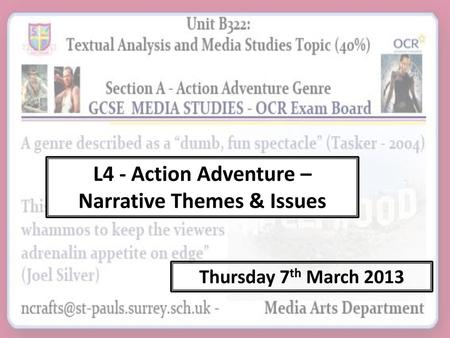 Narrative Themes & Issues