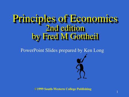 Principles of Economics 2nd edition by Fred M Gottheil