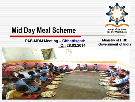 Mid Day Meal Scheme PAB-MDM Meeting – Chhattisgarh On