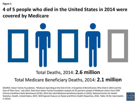 Total Medicare Beneficiary Deaths, 2014: 2.1 million