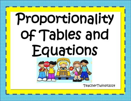 of Tables and Equations