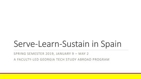 Serve-Learn-Sustain in Spain