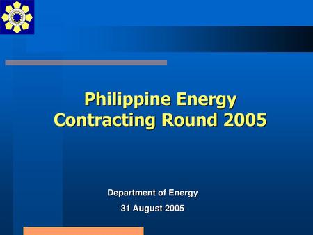 Philippine Energy Contracting Round 2005