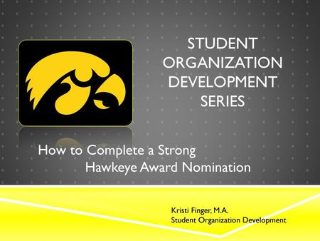 Student Organization Development Series