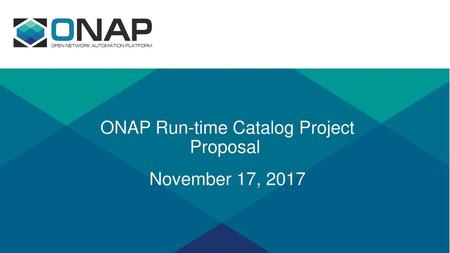 ONAP Run-time Catalog Project