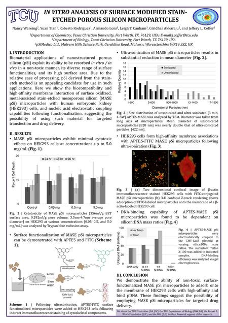 IN VITRO ANALYSIS OF SURFACE MODIFIED STAIN-