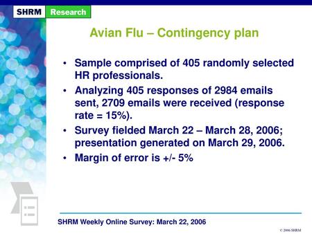 Avian Flu – Contingency plan