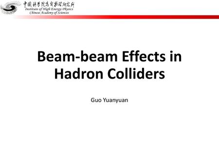 Beam-beam Effects in Hadron Colliders