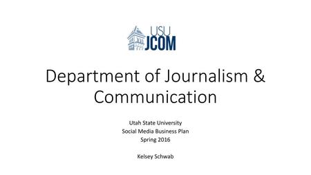 Department of Journalism & Communication