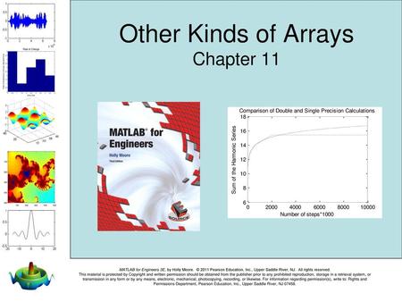 Other Kinds of Arrays Chapter 11