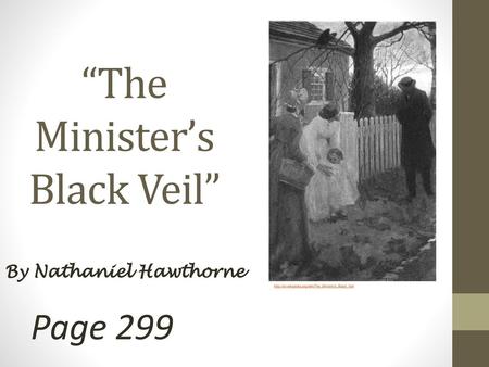 “The Minister’s Black Veil”