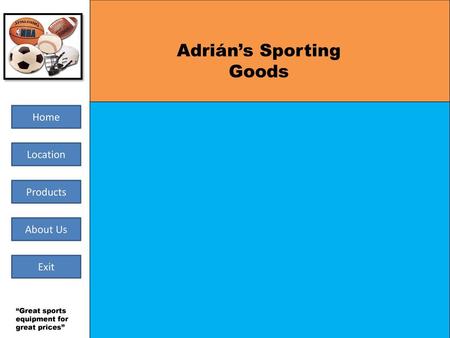 Click Here to Start “Great sports equipment for great prices”