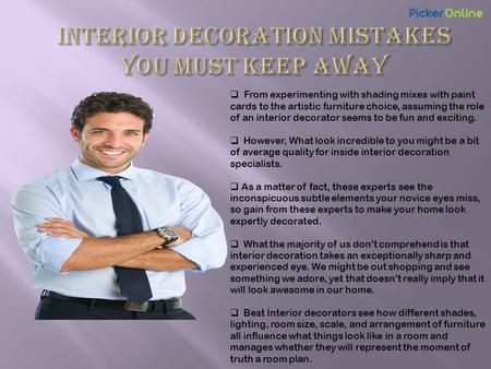 Interior Decoration Mistakes You Must Keep Away