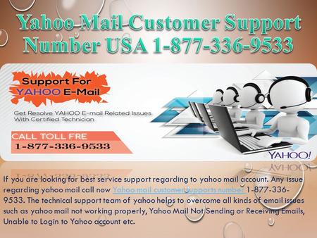 Yahoo Mail Customer Support Number 1-877-336-9533