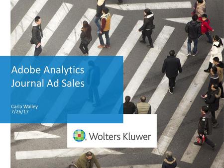 Adobe Analytics Journal Ad Sales