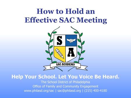 Help Your School. Let You Voice Be Heard.