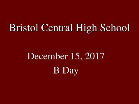 Bristol Central High School