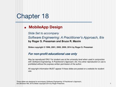 Chapter 18 MobileApp Design