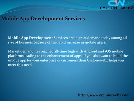 Mobile App Development Services