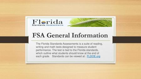 FSA General Information