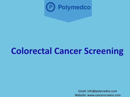 Colorectal Cancer Screening