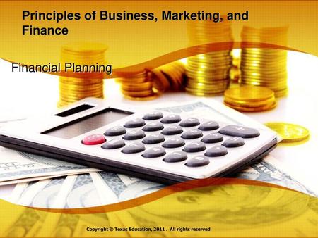 Principles of Business, Marketing, and Finance