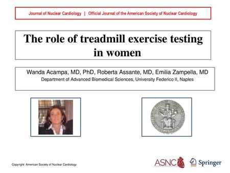 The role of treadmill exercise testing in women