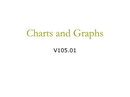 Charts and Graphs V105.01.