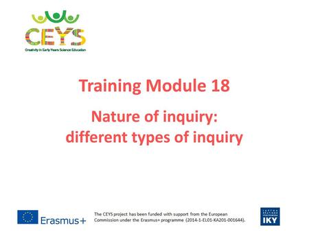 Nature of inquiry: different types of inquiry